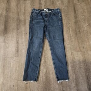 Lane Bryant Wms 16T Mid-Rise Straight Flex Magic Waistband Signature Fit Dark